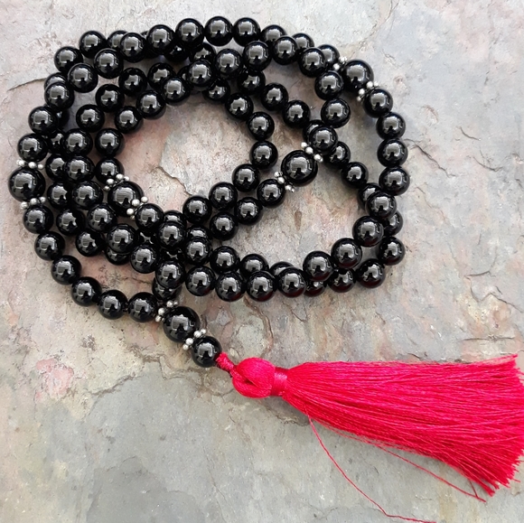 Handmade 108 Black Onyx Mala - Picture 1 of 6